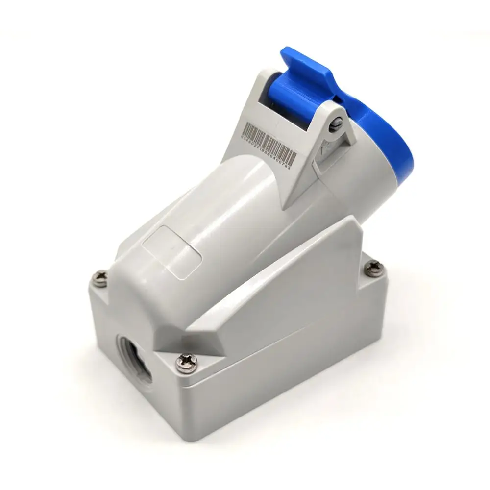 IEC60309 Waterproof CEE Industrial Connector Socket 3Pin 16A 250V 2P+E IP44 (Type-1