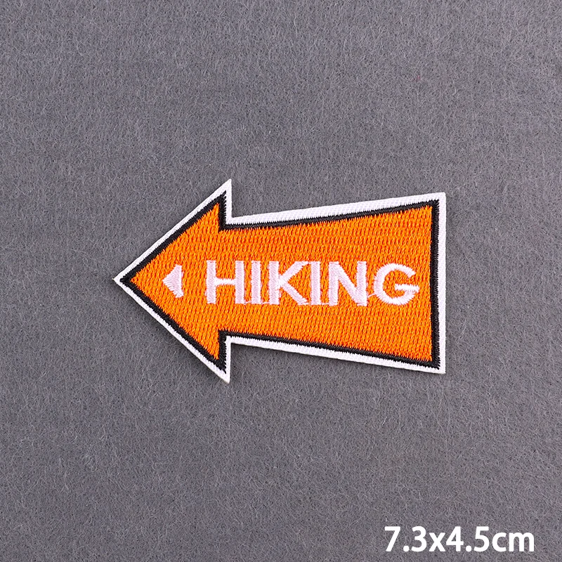 Outdoor-Abenteuer Aufbügelbare Stickerei-Patches für Kleidung, Wandern, Camping, Hochwertige Thermoadhäsive Aufnäher für Kleidung – Detail 23