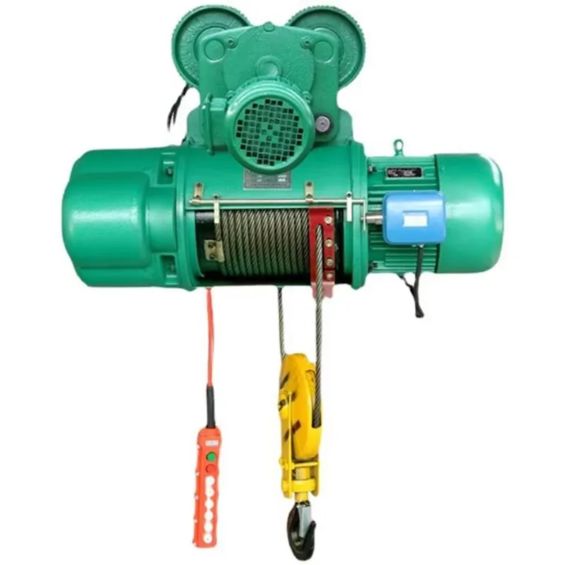 Compact, low-noise 1-ton electric hoist for single-girder overhead cranes for material handling