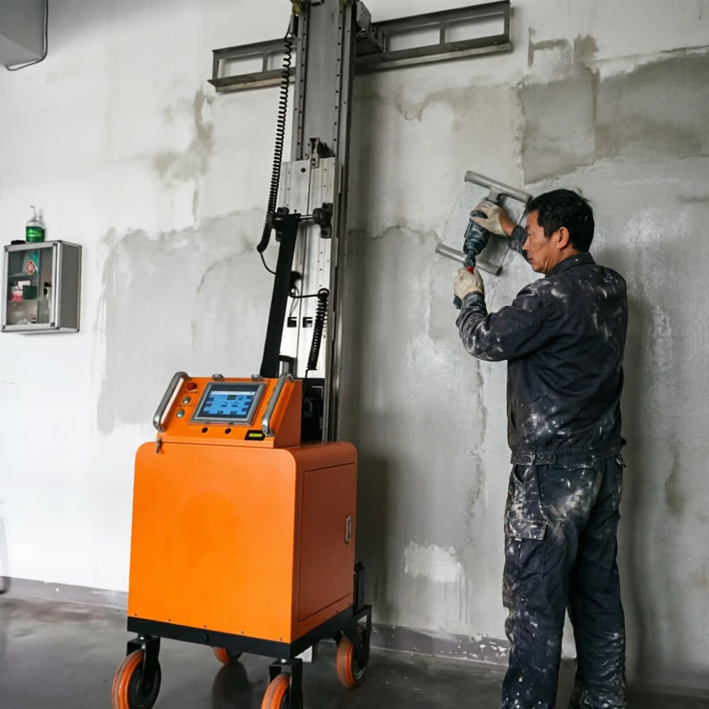 Full Automatic Wall Scraping Machine Mortar Wall Plastering Robot Smoothing Machine Indoor Wall Automatic Putty Scraping Machine