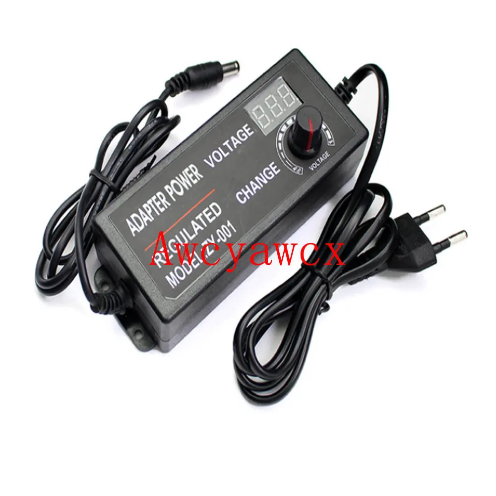 Adjustable 3V 4V 5V 6V 7V 8V 9V 10V 12V 13.5V 14V 15V 16V 18V 19V 20V 21V 24V 2A 3A 5A Power Adapter Supply Display Screen