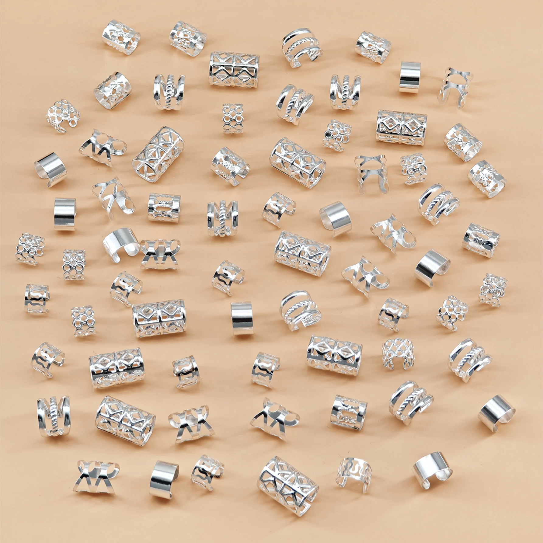 70pcs Versatile Adjustable Hair Cuffs Collection