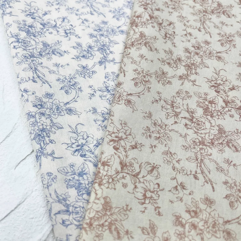 

Cotton Fabric 40 Pieces Of Floral Fabric Handmade DIY Toy Doll Clothes Dresses Hair Rings Tablecloths Fabric