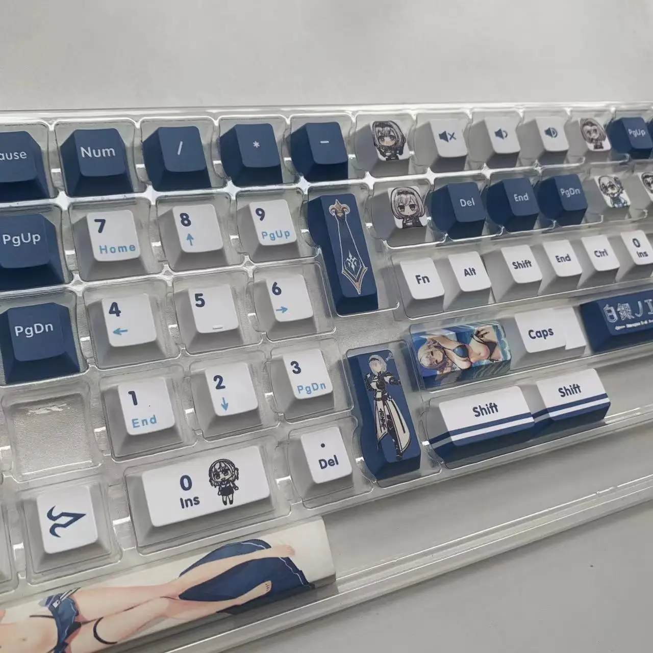 Imagem -04 - Sakura Noel Keycaps Pbt Vtuber Hololive Key Cover Sublimação Cherry mx Axis Switch Teclado Mecânico 132 Teclas