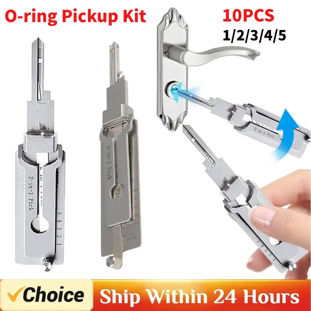 

Lockpicking Lock Decoder SS001 O-ring Pickup Kit Pick Locksmith Tools Key Decoder Precision Hook Door Maintenance Repair Tools