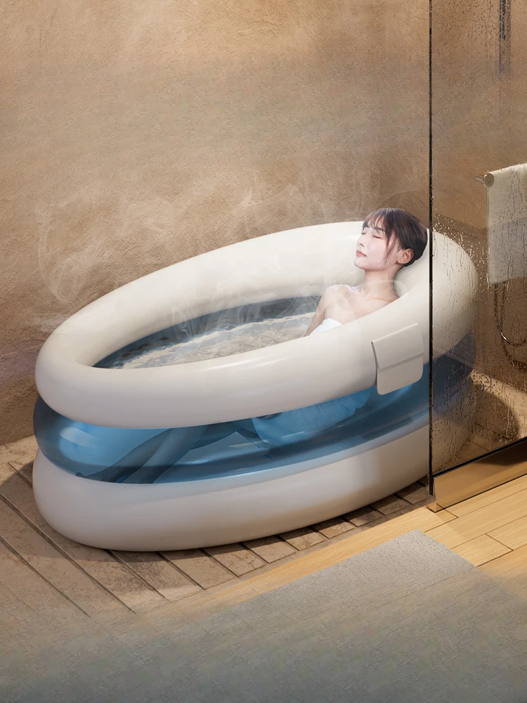 Foldable bathtub, adult home bath tub, children's large inflatable tub