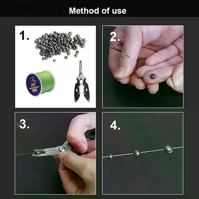 FTK Box Open Bite Lead 143pcs Rock Fishing Weighting Lead Pendant Roada Lead Box Weighting Lead Pendant