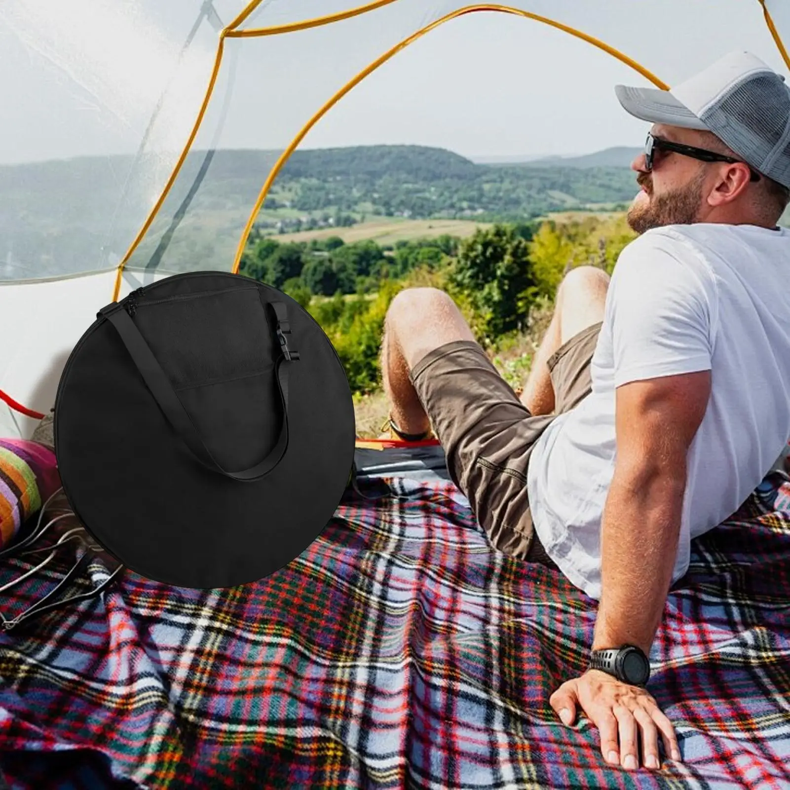 

Сумка для хранения в разделенной комнате, сменная палатка, сумка для переноски, инструмент для хранения из нейлоновой ткани для кемпинга, путешествий, пляжа на открытом воздухе