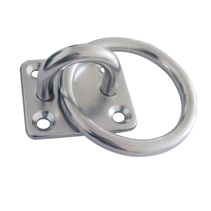 

New 1 Pcs 50MMx50MM Durable Ring Plate Horse Stable Tying Horses Tie Up Iron Nickel Plated for Equestrian Horse Accessories