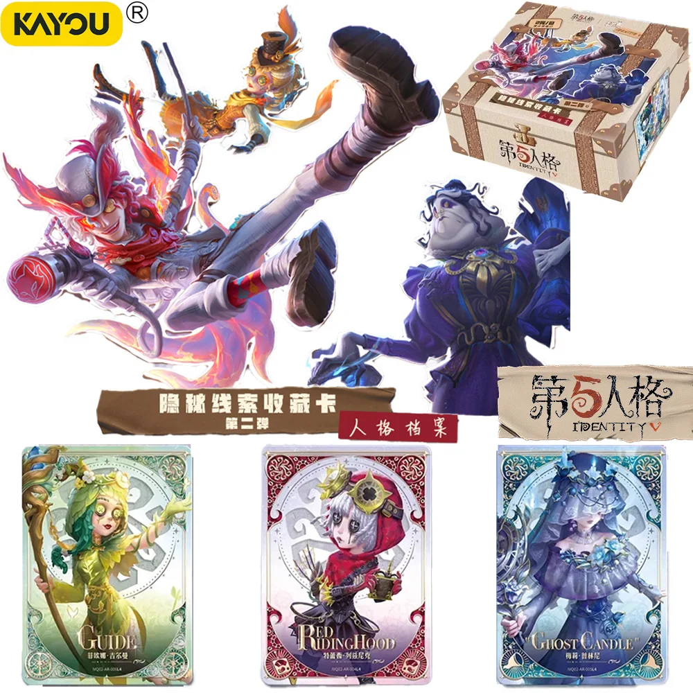 Genuine KAYOU Identity V Fun Pack 2 Personality Profile Cards Secret Clues Anime Collection Toy