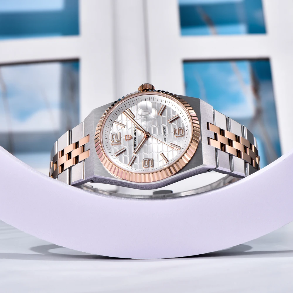 PAGANI DESIGN 2025 new luxury retro mechanical watch men's sapphire crystal 100m waterproof luminous stainless steel men's watch