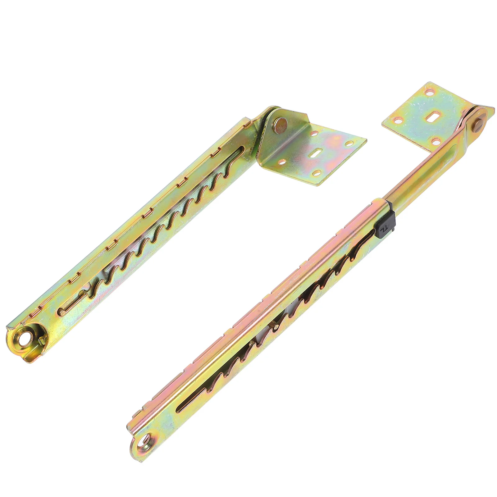

2Pcs Furniture Single Angle Code Colorful Zinc Plated Adjustable Hinge 10-Level Height Lift Rod for Massage Couch Bed Support