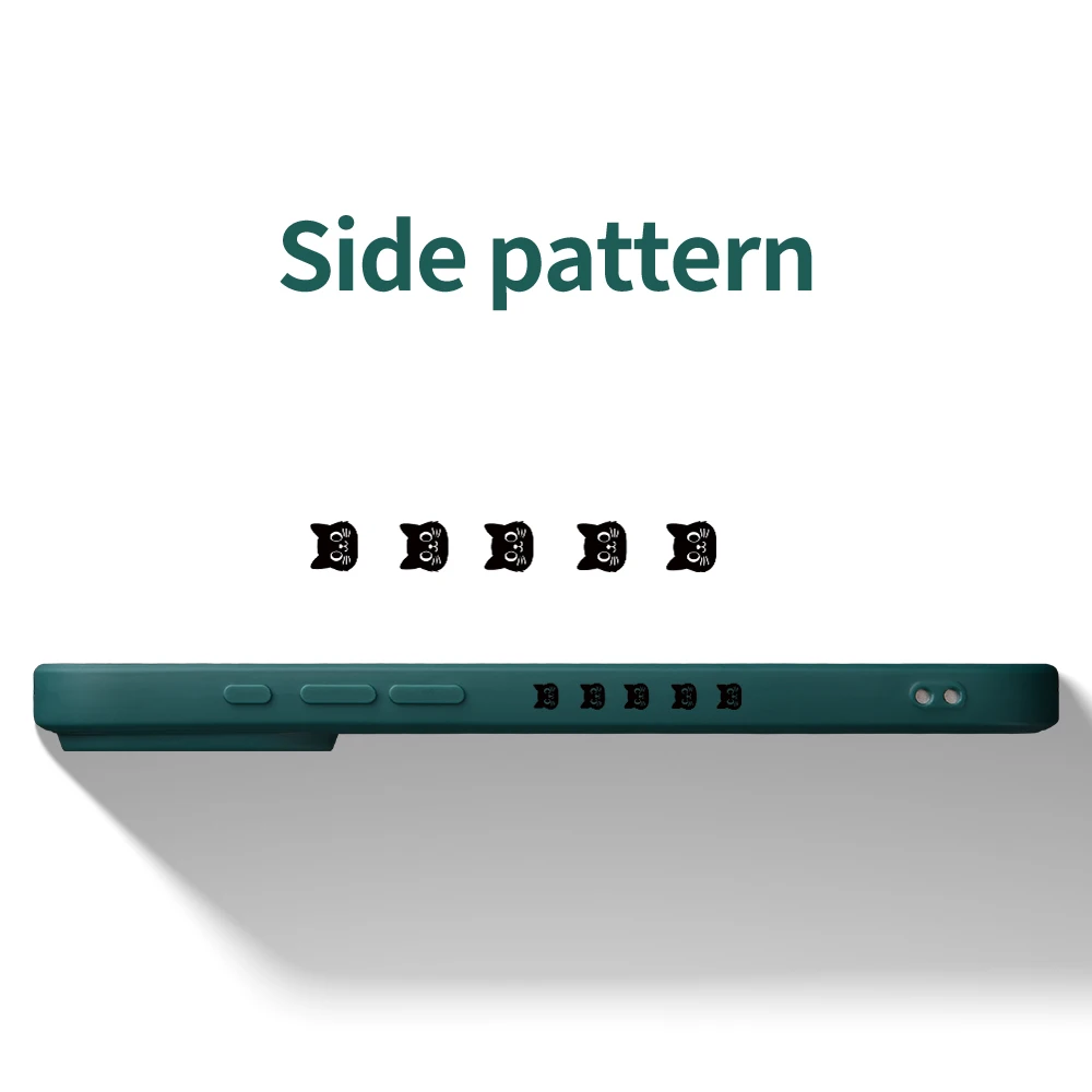 لطيف القط نمط غطاء من البولي يوريثان كوكه آيفون 17 ProMax 17 الهواء 16 15 14 13 12 11 برو ماكس XS Max7 8 Plus 16e 16 Plus