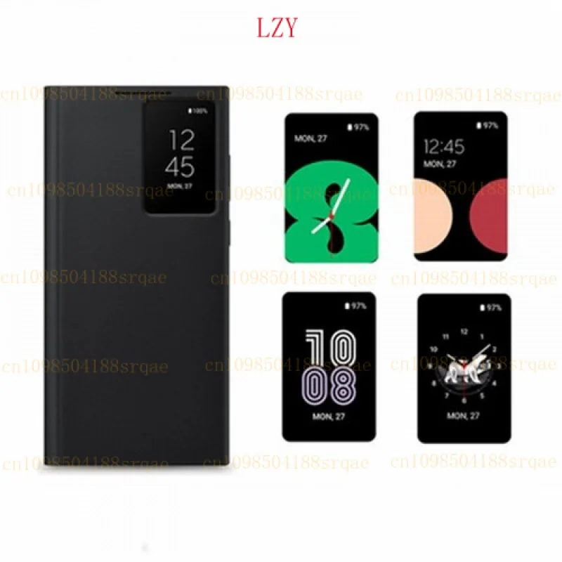 Custodia in pelle con vibrazione a specchio originale ufficiale per Samsung S23+ Smart View Cover