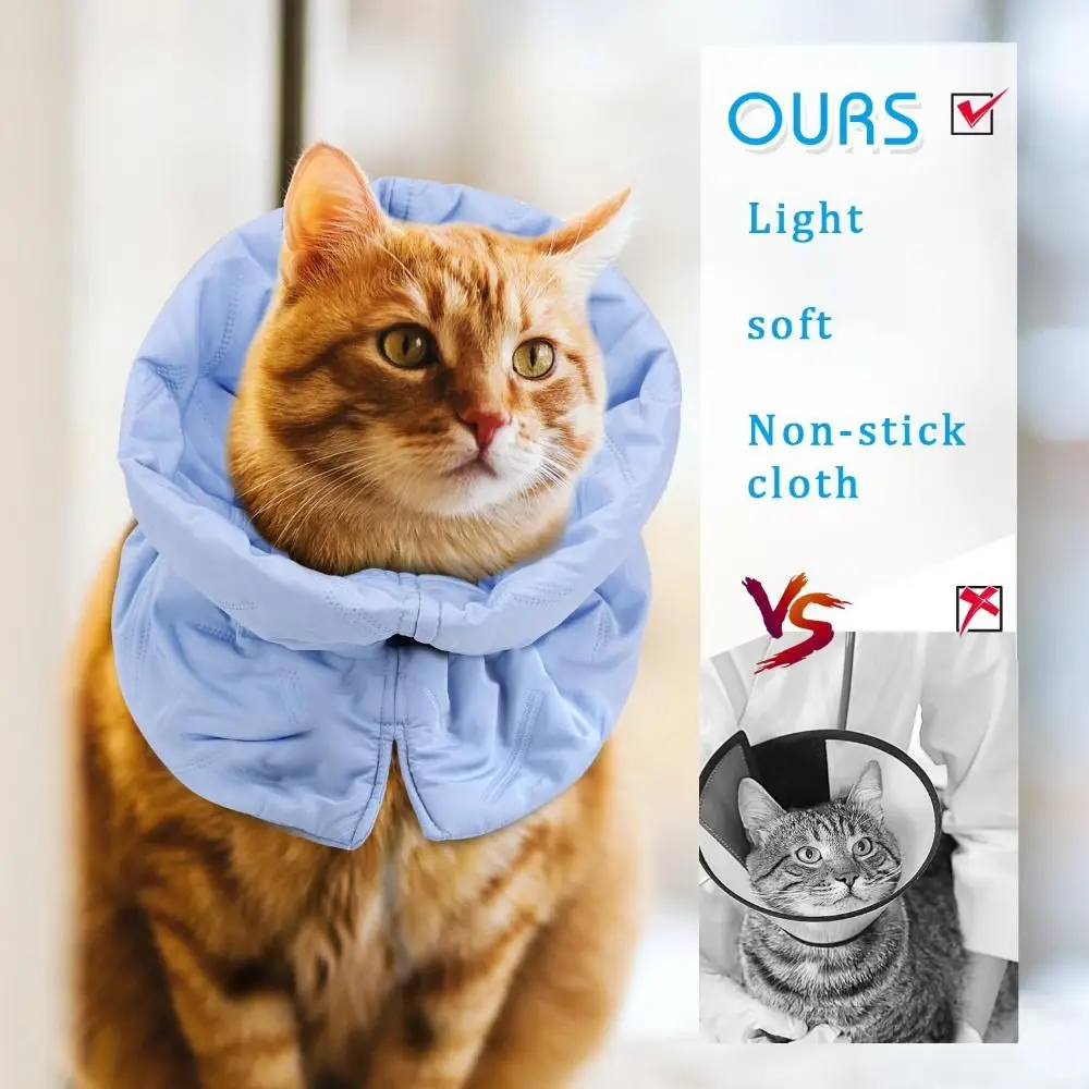 لطيف الحيوانات الأليفة طوق الرقبة واقية مريحة القط الإليزابيثية طوق قابل للتعديل الحيوانات الأليفة الملحقات E مخروط طوق الحيوانات الأليفة بعد الجراحة