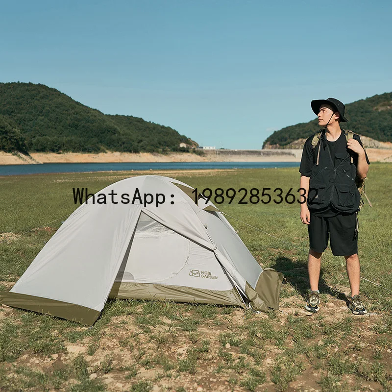 HYS tent outdoor rainstorm-proof portable four-season tent winter desert snow snow skirt tent cold mountain 3PLUS