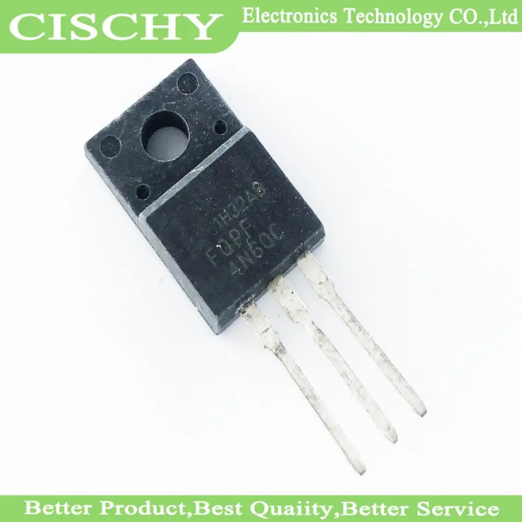 10pcs/lot FQPF4N60C TO-220F 4N60C 4N60 TO220 FQPF4N60 new MOS FET transistor In Stock