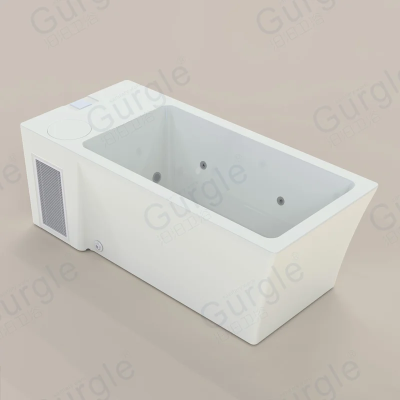 Acrylic cold plunge All In One Cold Plunge Tub High Quality Hot And Cold Tub Recovery Pod Modern Ice Bath With Chiller