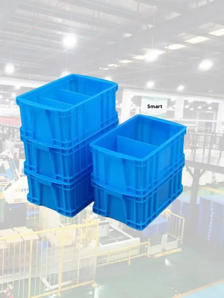 Small Size Rectangular Grid Plastic Storage Box Screw Six Grids Organizer Box Industrial Style Pure Color for Workshop Factor...
