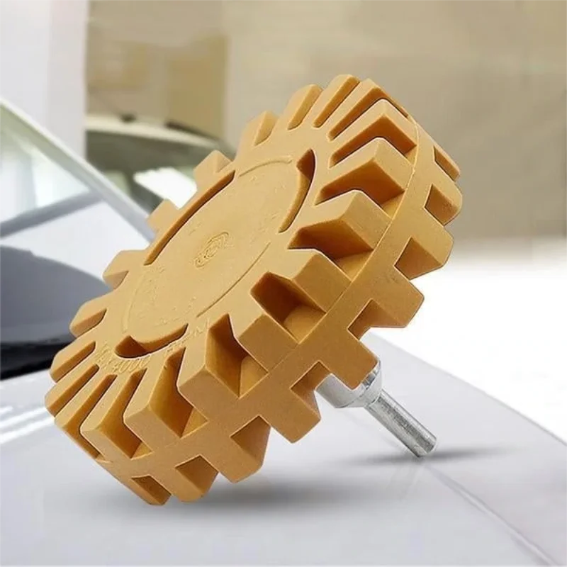 Car Pneumatic Rubber Eraser Wheel Pad Rubber Disk Decal Eraser Wheel Car Sticker Remover Paint Cleaner Car Polish Auxiliary Tool