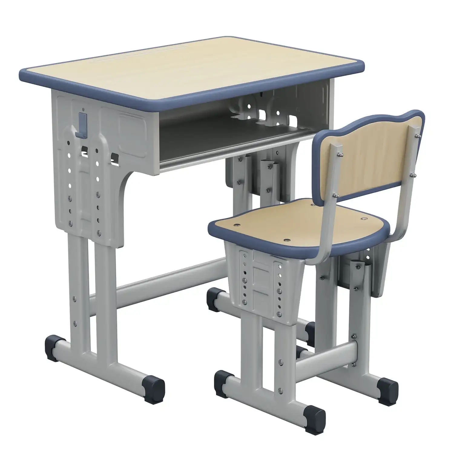 

Kids Study Desk and Chair Set,rChildren School Study Drawing Desk Chair Height Adjustable Kids Table Desk