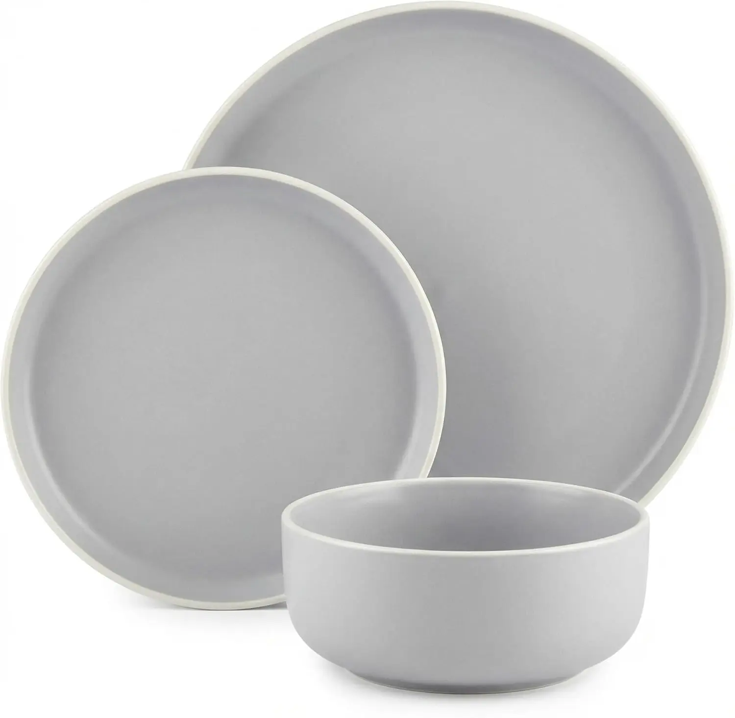 

Plates and Bowls Sets,12 Pieces Round Porcelain Dinnerware Sets,Dishes, Plates, Dishware Sets,Chip Resistant Ceramic Dis