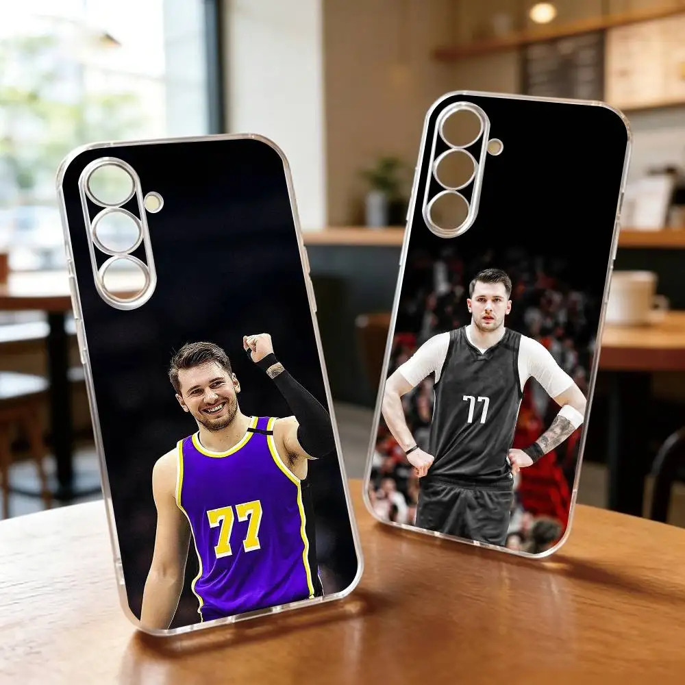 L-Luka D-Doncic 77 Phone Case Transparent Silicone Soft For SamsungA10,12,20,21S,30,31,40,50,51,52,70,71
