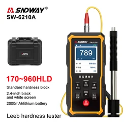 SNDWAY Durometer Large Touch Screen 170~960HLD USB Charger PC Analysis Metal Gold Stainless Steel Split Hardness Tester SW-6220