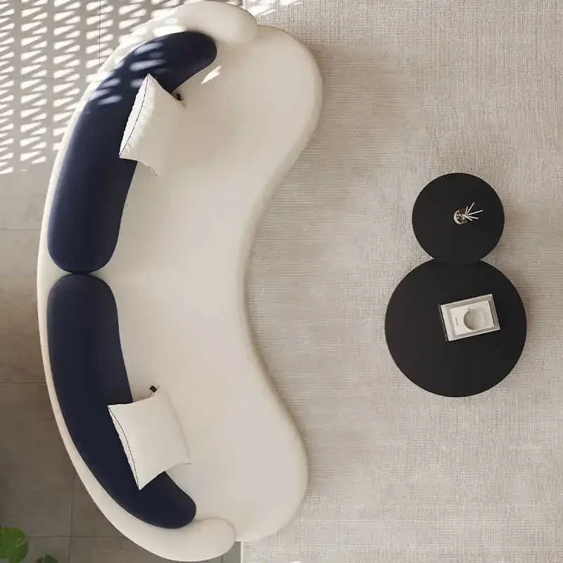 أريكة منحنية، منطقة جلوس، استقبال المشاهير على الإنترنت، صالون تجميل، متجر ملابس، قاعة مكتب الإقامة المنزلية، اجتماع الضيوف #5