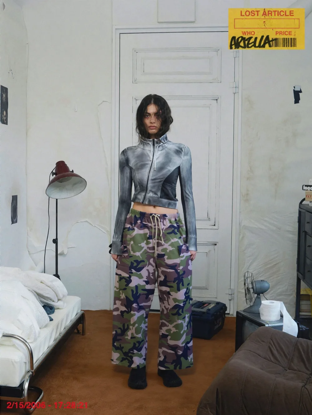 

HA7MS 25SS Dstring Trousers Casual Camouflage Workwear Pants Breathable Loose Fit Couple Street Sle New Arrival