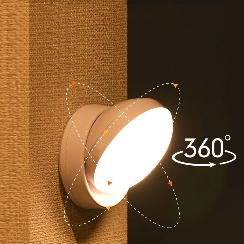 USB Charging LED Night Light Intelligent Human Induction for Bedside Cabinet Home Wardrobe Lighting Motion Sensor Light Led Lamp