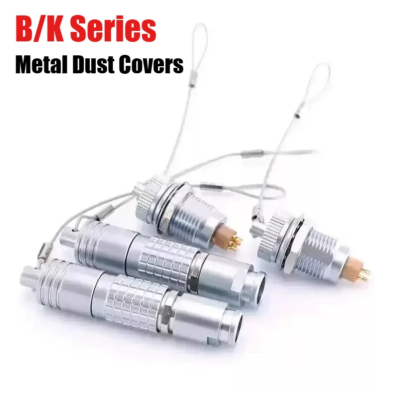 B/K Series Compatible with Remo 0B 1B 2B 0K 1K 2K Metal Dust Covers for Metal Connectors Aviation Plug Socket Waterproof Covers