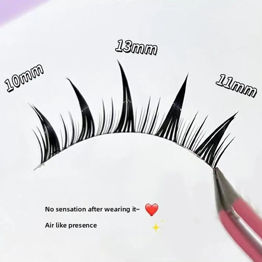 Manga Lashes Natural Look Fałszywe rzęsy Anime Lashes Cross Eyelashes Korean Mink Fluffy Cosplay Fałszywe rzęsy objętościowe Spi N6P8