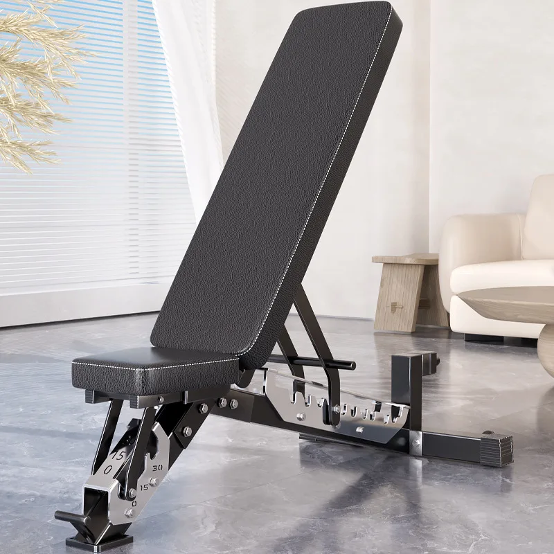 Multi-position Adjustable Dumbbell Bench Folds Up for Storage for Both Gym and Home Workouts