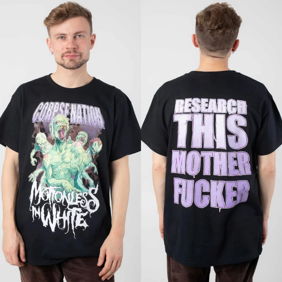 2026 New Fit Motionless in White Graphic Cotton T-shirt Unisex Summer Short Sleeve Fashion Brand Tee Luxury C