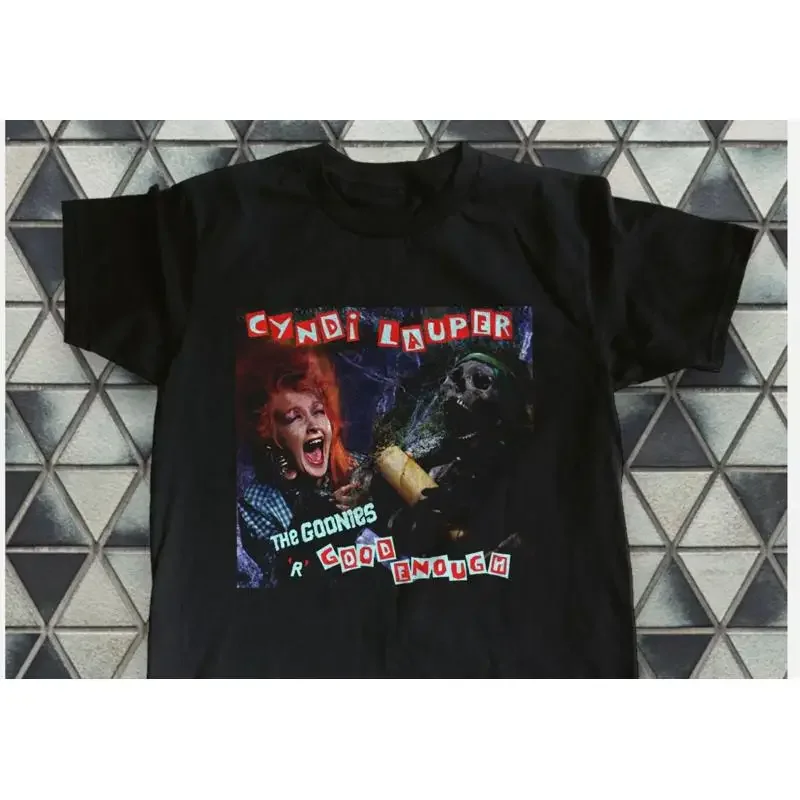 Camiseta musical del álbum The Goonies _R_ Good Enough de Cyndi Lauper, talla S 5XL
