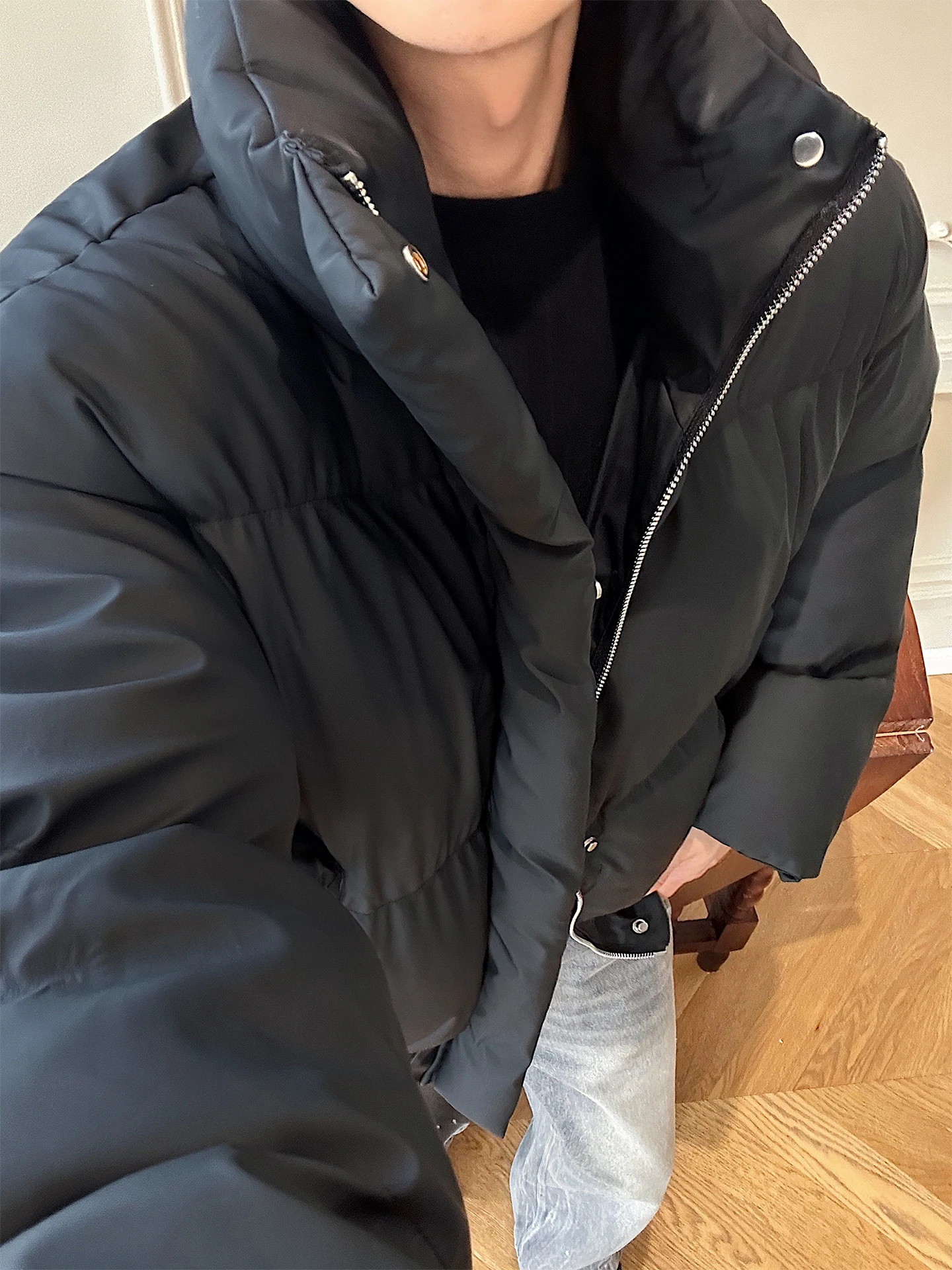 

Мужская зимняя теплая куртка из хлопка с воротником из утолщенной искусственной кожи в американском стиле, морозостойкая верхняя одежда, пуховик