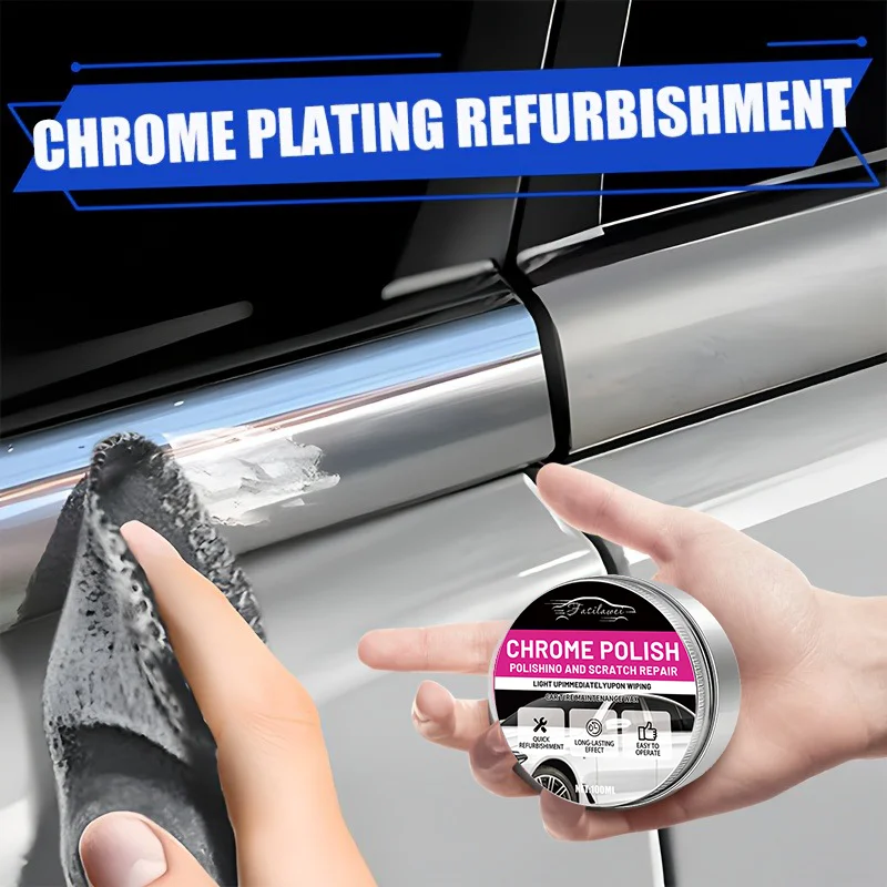 NEW Professional Chrome Repair Cream - For Polishing and Restoring Car Door Handles, Trim, Windows and Grilles
