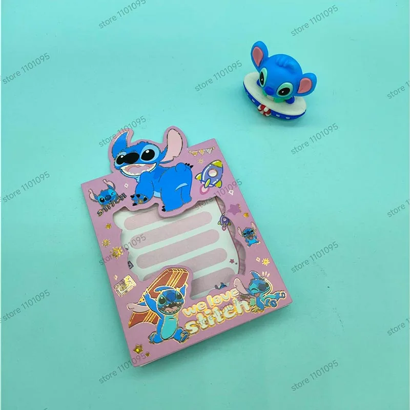 4pcs/lot Stitch Hollow Out Memo Pad Sticky Notes Kawaii Stationery Disney Notepad Scrapbooking Post Office School Supplies