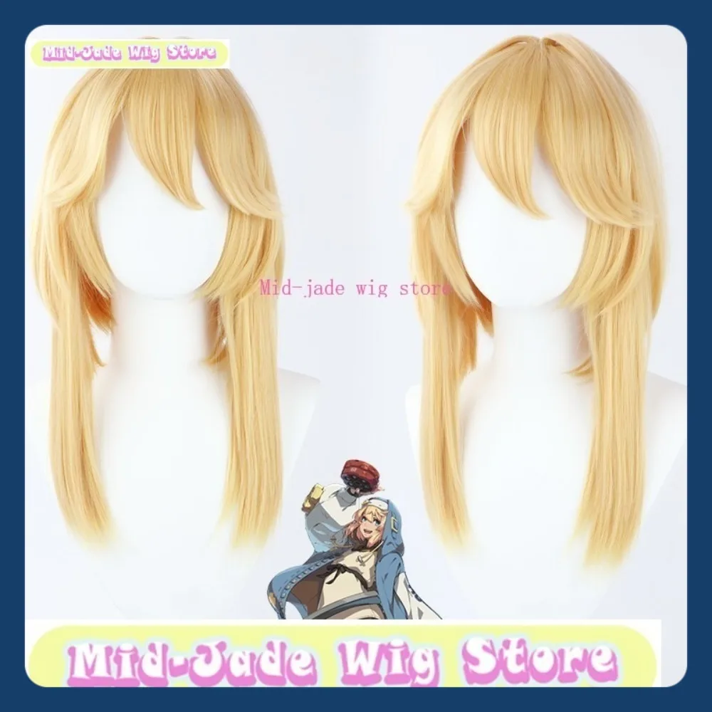 Peruka Mid-jade Wig Store Guilty Gear Bridget Cosplay Anime Gra Role Playing Halloween Party Kostium Rekwizyty Syntetyczne Włosy