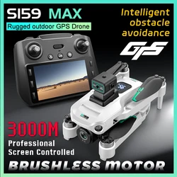 Professional S159 GPS Drone 8K HD Dual Camera With Screen 5G WIFI 360°Obstacle Avoidance Brushless Foldable Quadcopter Dron Toy