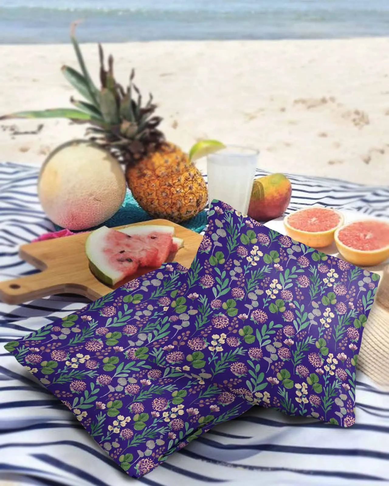 

Plants Flowers Leaves Pillowcase Set Living Room Sofa Decor Cushion Cover Waterproof Throw Pillowcover