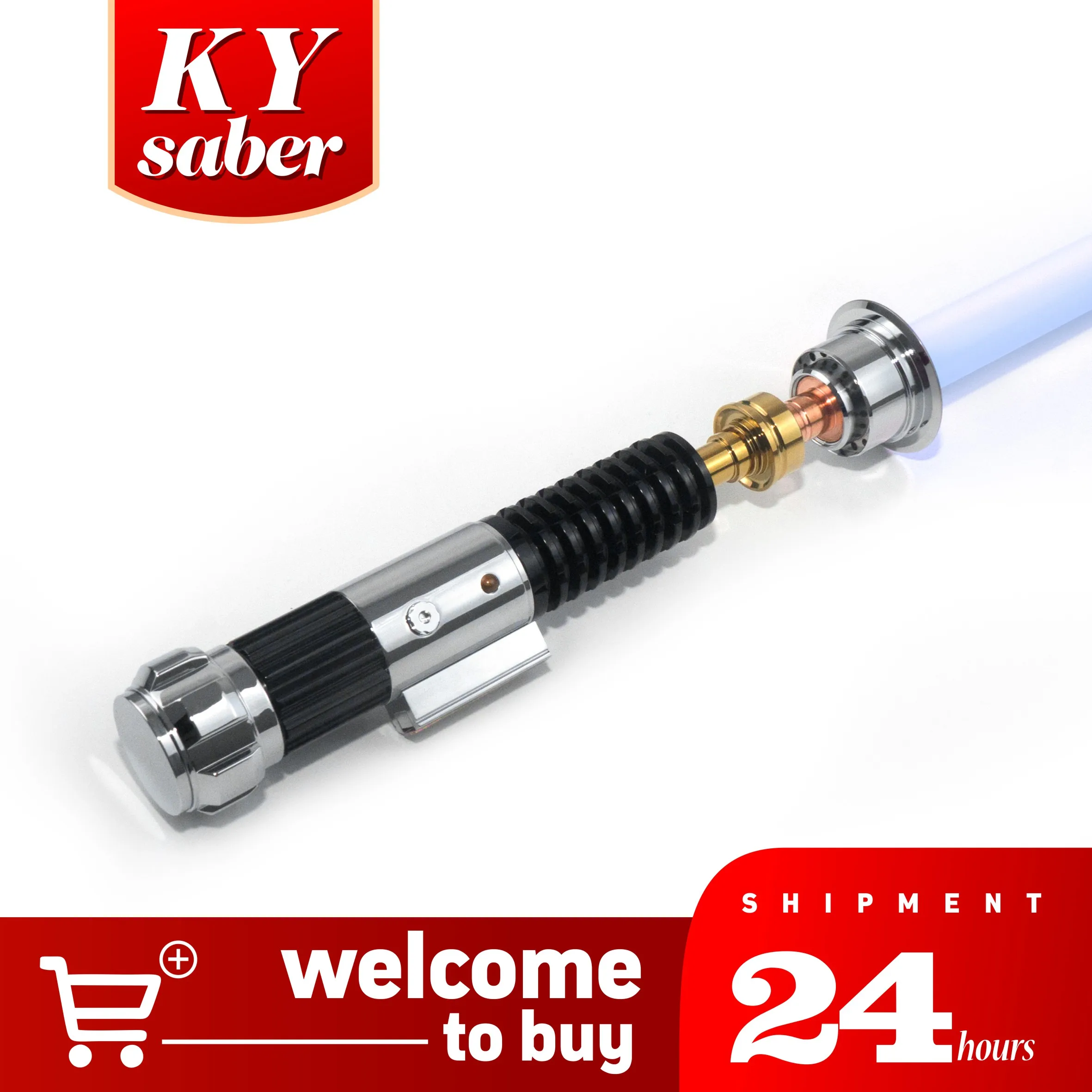 

X-Saber Obwian EP3 Proffie V2.2 board Lightsaber Laser Sword Metal Hilt Add 40+ fonts for free