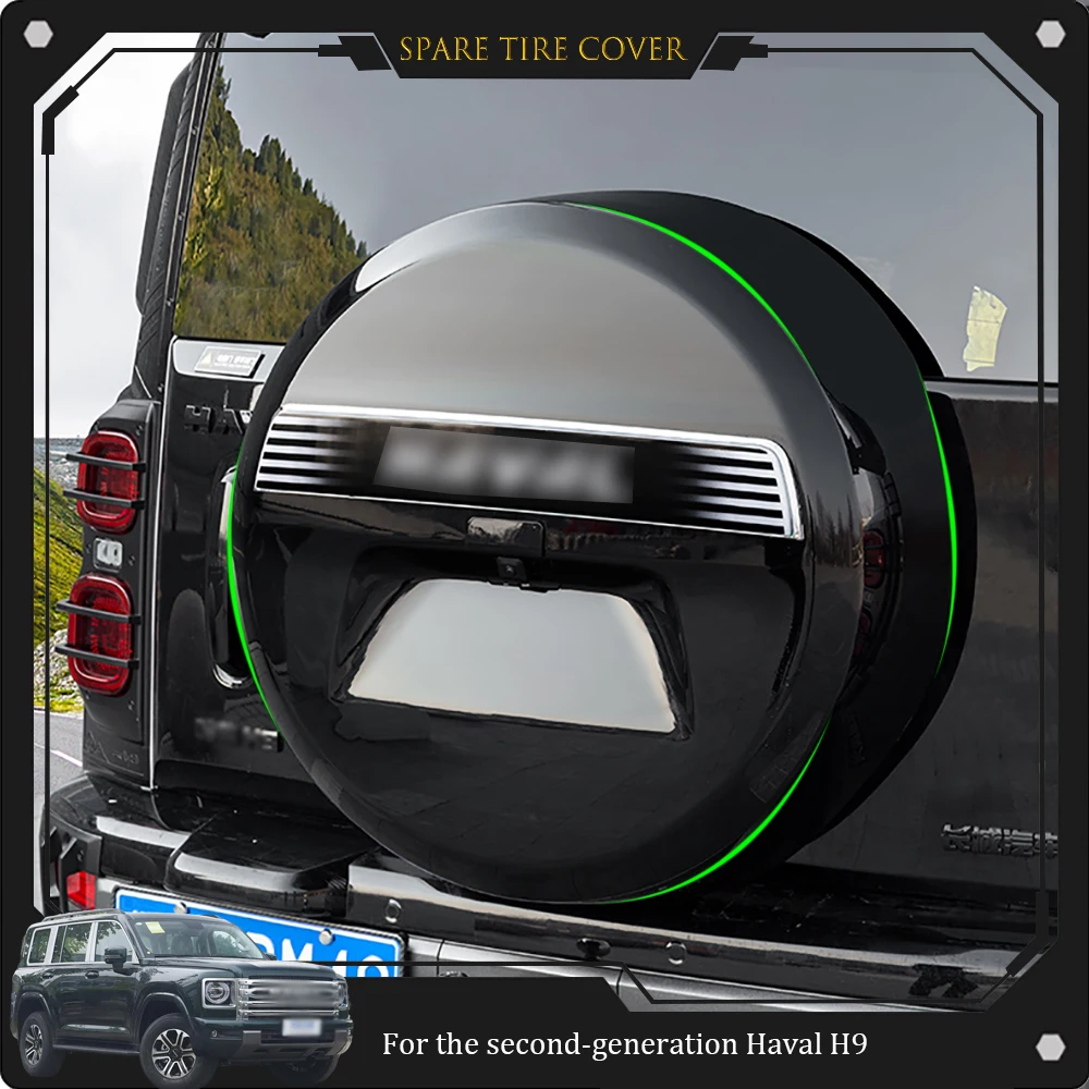 

For Second generation Haval H9 all inclusive spare tire cover with flow light, trunk tailgate shell