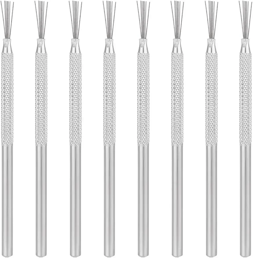 Rutschfeste Tonmodellierwerkzeuge – 6-teiliges ergonomisches Aluminium-Werkzeugset, das sich nicht verbiegt, unverzichtbar für feine Polymer-Details – Detail 10
