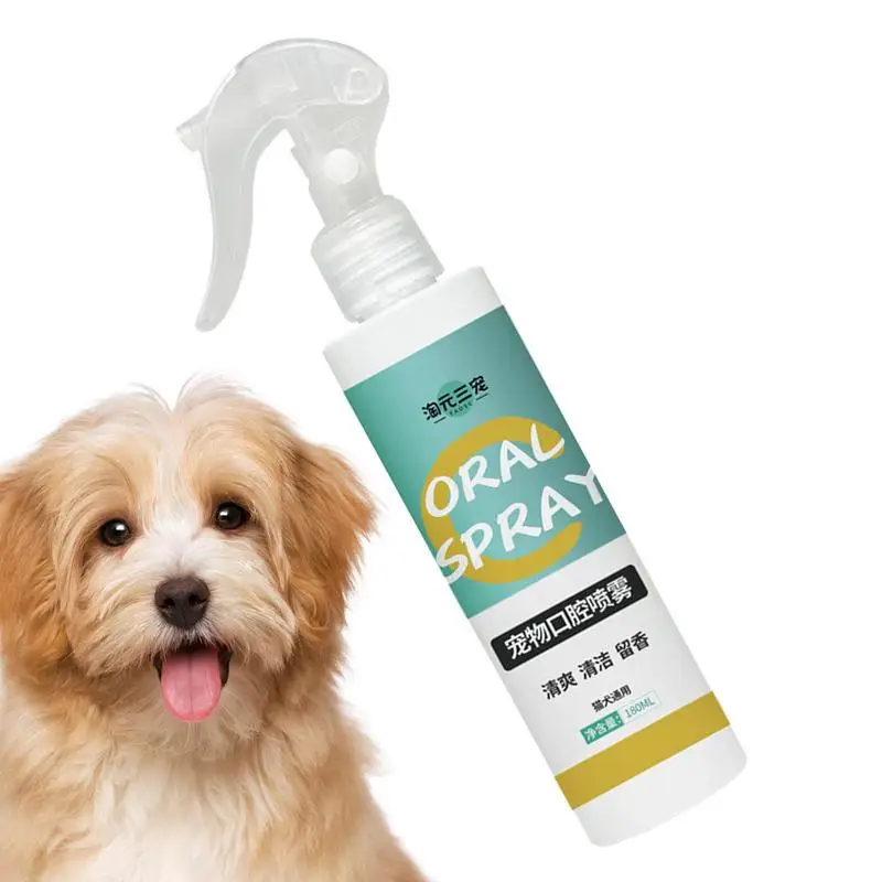 

Pet Mouth Spray Refreshes Breath Pet Puppy Bad Breath Oral Spray Pet Breath Odor Remover Mist Pet Bad Breath Mouth Spray For