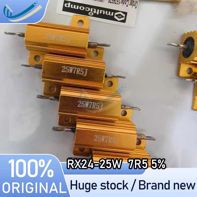 

(10-20piece) RX24-25W 7R5 5% 100% New Molded epoxy resin Professional one-stop ordering Original Adequate stock