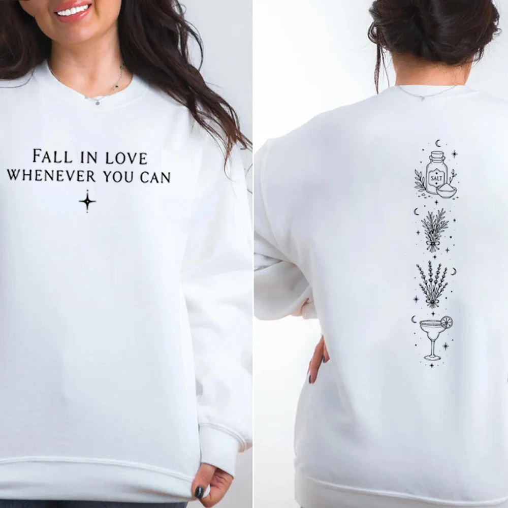 Vintage Practical Magic Sweatshirt Retro Halloween Graphic Shirt Sally Gillian Owens Vintage Movie Pullover Women Sweatshirts
