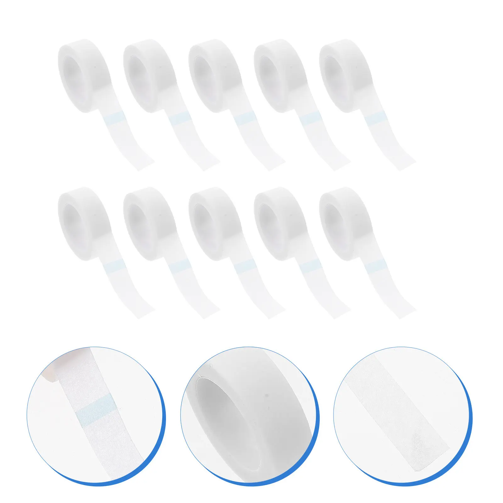 

10 рулонов медицинских клейких лент из нетканого материала, легко рвущиеся, для фиксации инфузионных игл и перевязки ран