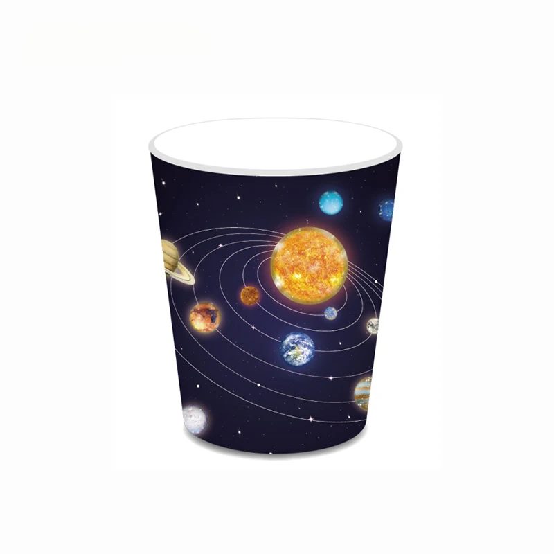 Planet Astronaut PlasticTablecloth Space Birthday Table Decoration Blue Galaxy Space Theme Tablecloth Baby Shower Decoration view 4